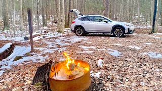 Winter Car Camping in Snow Camping in Winter  ASMR [upl. by Pears]