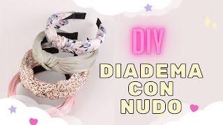 DIY  Diadema con nudo  Ideas para vender con retazos de tela 🌼 [upl. by Nyrmac28]