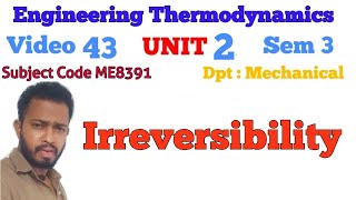 Irreversibility  Engineering Thermodynamics [upl. by Grimonia234]