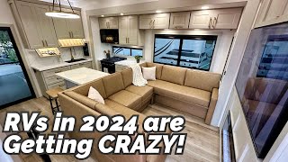 RVs in 2024 look like THIS NEW 2024 Brinkley Model G 3950 fifth wheel toy hauler [upl. by Grim]