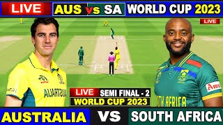 Live AUS Vs SA ICC World Cup 2023  Live Match Centre  Australia Vs South Africa  Last 5 Overs [upl. by Demy453]