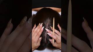 ASMR Tingly SCALP Exam amp Nitpicking with NAILS Real Person asmr shorts short [upl. by Kelci699]