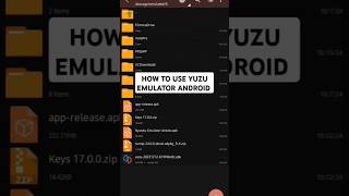 How to Install Yuzu Emulator on Android apk download android androidgames gamenaruto [upl. by Abernon]