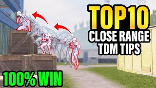 Best 10 Close Range TDM Tricks To WIN EVERY MATCH  PUBG MOBILE [upl. by Latnahc]