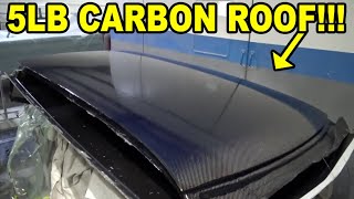 Making a Carbon Fiber Roof Skin from Scratch in MINUTES [upl. by Thurlow842]