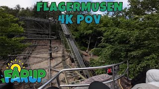 Flagermusen  Fårup Sommerland  4K POV [upl. by Ydnak]