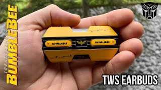 Transformers TFT01 True Wireless Earbuds BumbleBee Autobot Edition [upl. by Orthman]