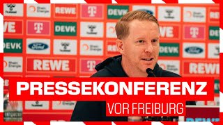 LIVE Pressekonferenz vor Freiburg  1 FC Köln [upl. by Leerzej]