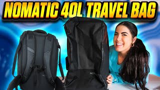 NOMATIC 40L TRAVEL BAG 2024 review Is it worth the hype [upl. by Naashom]