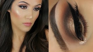 Brown Smokey Eye Tutorial  Tarte Tartelette In Bloom [upl. by Leima332]