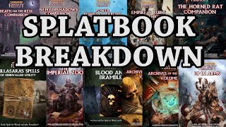 WFRP 4e SPLATBOOK BUYERS GUIDE BREAKDOWNWHICH BOOKS HAVE WHATObscure Rules Things You Missed [upl. by Anasor]