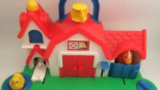 Fisher Price 1987 Farm Barn Animal Sound Activity Center Toy  1005 [upl. by Lerat]