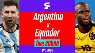 ARGENTINA X EQUADOR  PRÉJOGO COM IMAGENS  ELIMINATÓRIAS DA COPA 2026  live  sportv [upl. by Swayne]