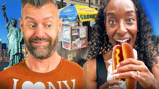 Brits Try Viral Food In New York For The First Time [upl. by Yorel]