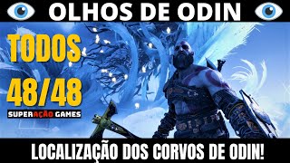 LOCALIZAÇÃO 48 CORVOS DE ODIN GOD OF WAR RAGNAROK OS OLHOS DE ODIN [upl. by Burnsed]