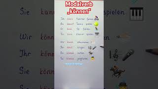 Modalverb könnenAktivitäten deutsch deutschlernen deutscha1german learngerman немецкий shorts [upl. by Sexton]