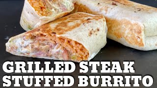 Grilled Steak Burrito on the Griddle [upl. by Ellissa]