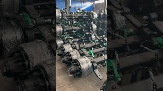 Trailer axles pre assembled with air suspension Welcome inbox me 😊😊😊 [upl. by Arnie]