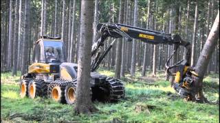 Ponsse Ergo 8w Harvester im Starkholz [upl. by Ikciv]