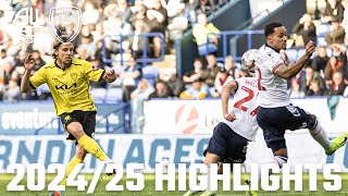 202425 HIGHLIGHTS Bolton Wanderers v Burton Albion [upl. by Sall]