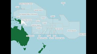 Oceania Island Countries amp Territories  Seterra Quiz geographyodyssey [upl. by Ayanat]