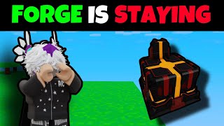 Roblox Bedwars Isn’t Removing Forge… [upl. by Ahtebbat857]