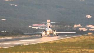 Tu154 takeoff at Tivat [upl. by Samuella]