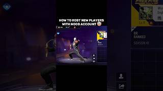 HOW TO ROAST NEW PLAYERS WITH NOOB ACCOUNT 🤡 oldisgold oldfreefire freefire gaming shorts [upl. by Ynoffit]