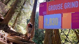 Hiking Up The Famous Grouse Grind Trail amp Exploring The Upper Mountain Top amp Venue [upl. by Aillicec]