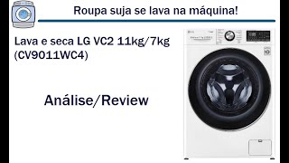 Lava e seca LG VC2 11kg7kg CV9011WC4  AnáliseReview [upl. by Buschi245]