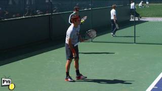 Roger Federer Forehands and Backhands in Slow Motion HD  Indian Wells Pt 14 [upl. by Siana]