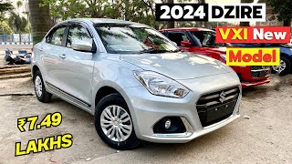 NEW Maruti Dzire VXI 2024 Model ❤️  Price  Exterior  Interior  Features [upl. by Anilegna]