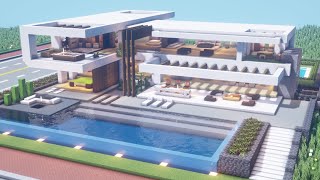 Minecraft Tutorial  Modern House  Gracium  Modern City 23 [upl. by Yentrac]