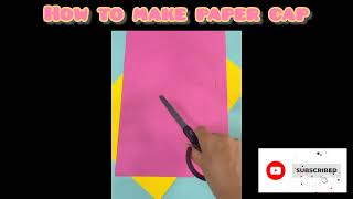 how to make a paper cap [upl. by Ellevart985]