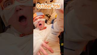 BLIPPIS a MUMMY Halloween Challenges blippi shorts [upl. by Ahsotan]