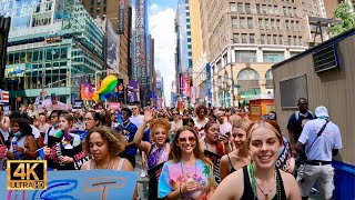 4k 🇺🇸New York City 2021 Pride March [upl. by Clyte298]