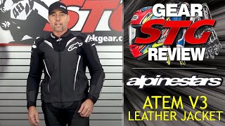 Alpinestars Atem V3 Leather Jacket Review  Sportbike Track Gear [upl. by Ahteral]