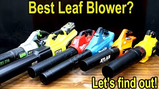 Best Leaf Blower EGO vs Milwaukee Ryobi DeWalt Greenworks Harbor Freight Atlas Makita [upl. by Assenej]