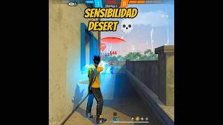 SENSIBILIDAD PARA SER EL MEJOR CON LA DESERT 💀 freefire [upl. by Winna736]