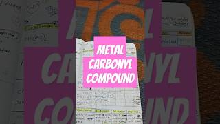 Metal Carbonyl compound [upl. by Wardle670]