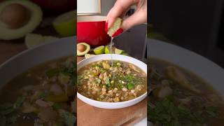 LOADED VEGGIE SALSA VERDE WHITE BEAN CHICKEN CHILI [upl. by Aneda]