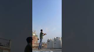 Kite fighting in New manjoli  kiteflying shortvideo [upl. by Sairahcaz]