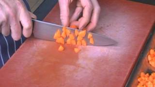 Cutting Carrots into Paysanne [upl. by Neda495]