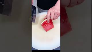 How To Carve Watermelon Into A Beautiful Platterknifeskills fruitcarving [upl. by Roley]