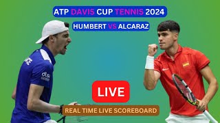 Carlos Alcaraz Vs Ugo Humbert LIVE Score UPDATE Today Tennis 2024 ATP Davis Cup Sep 13 2024 [upl. by Hagen206]