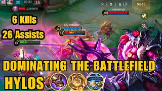 Dominating the Battlefield  Hylos Gameplay  Mobile Legends Bang Bang [upl. by Ahseiuqal]