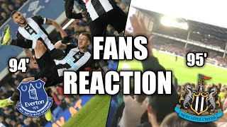 NEWCASTLE SCORE 2 IN 94th MINUTE FANS REACTION NEWCASTLE VS EVERTON LIMBS [upl. by Avek100]