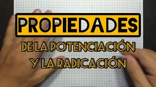 Propiedades de la potenciación y radicación números racionales [upl. by Laureen]