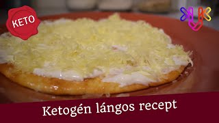 Keto lángos recept  Isteni lángos liszt nélkül diétába jól beilleszthető recept [upl. by Ham349]