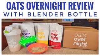 Oats Overnight Variety Pack Oatmeal with Blender Shaker Bottle Review amp How To Make Oats [upl. by Reo]